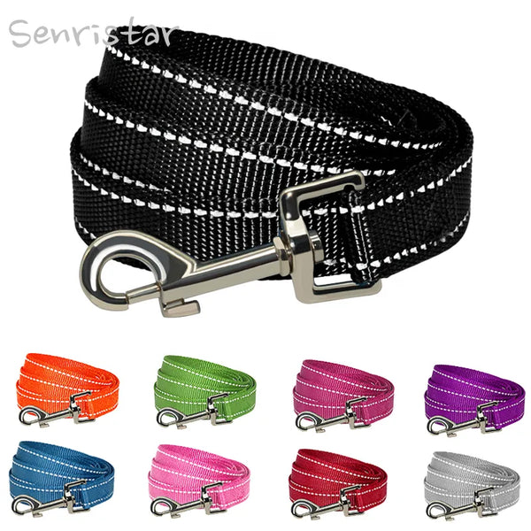 Safe Strides: Reflective Durable Nylon Leash for Dogs