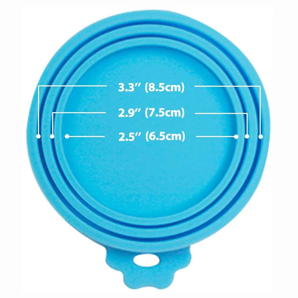 SealSure MultiCover: 3-in-1 Reusable Silicone Pet Food Can Lid for Freshness Lock