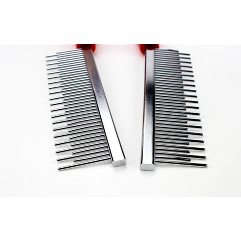 SteelGleam Pet Care: Stainless Steel Hair Remover Brush and Grooming Comb