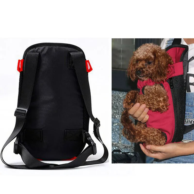 VentureVibe Travel Tote: Breathable Soft Pet Dog Backpack for On-the-Go Comfort with Small Dogs