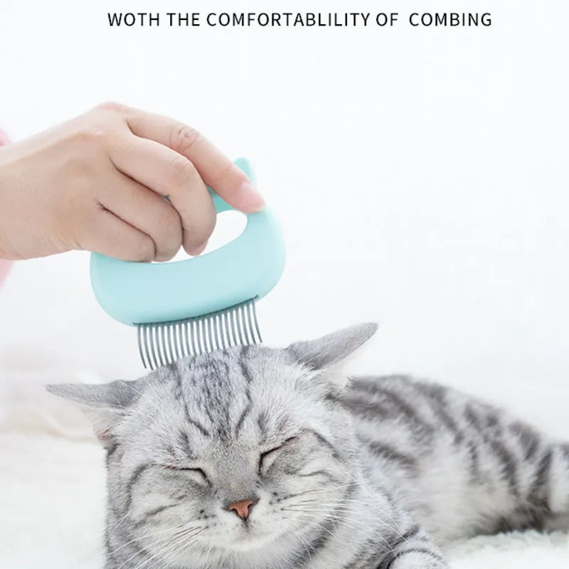 Gentle Grooming: Pet Hair Remover Brush with Cute Handle