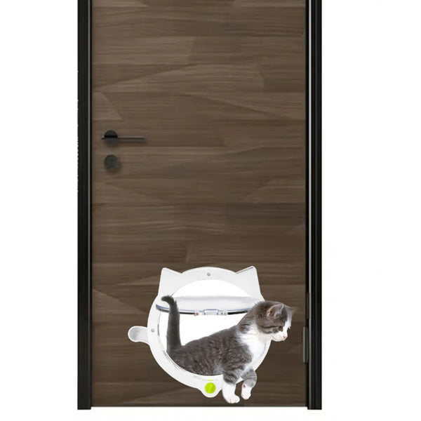 PawGuard Access Portal: Security Lock Flap Door for Dogs and Cats