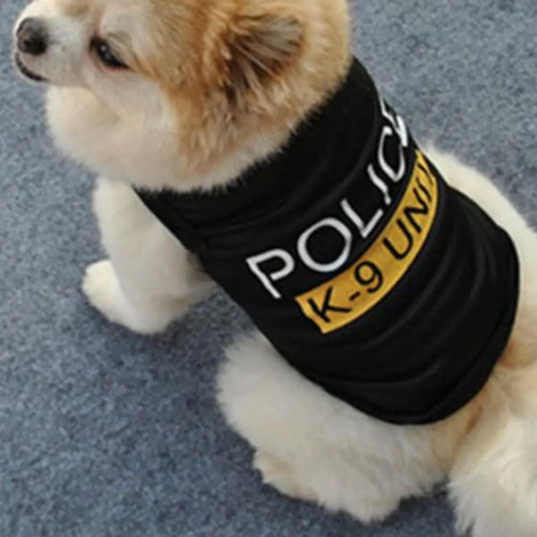 Canine in Charge: Stylish and Comfortable Police Suit Cosplay Dog Clothes