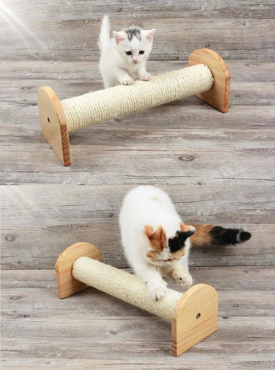 Climb & Scratch Haven: Sisal Sanctuary Wall-Mounted Cat Scratching Post