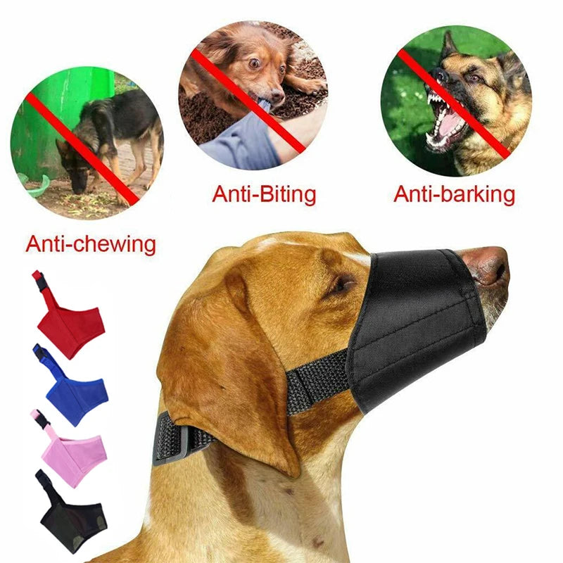 PawsControl FlexMuzzle: Adjustable Canine Mouthguard for Bark Management, Bite Prevention, and Chew Training