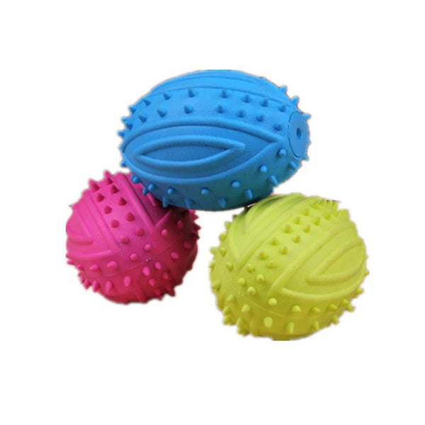 TreatToss TurboBall: Interactive Rugby Toy for Small Dogs with Big Appetites