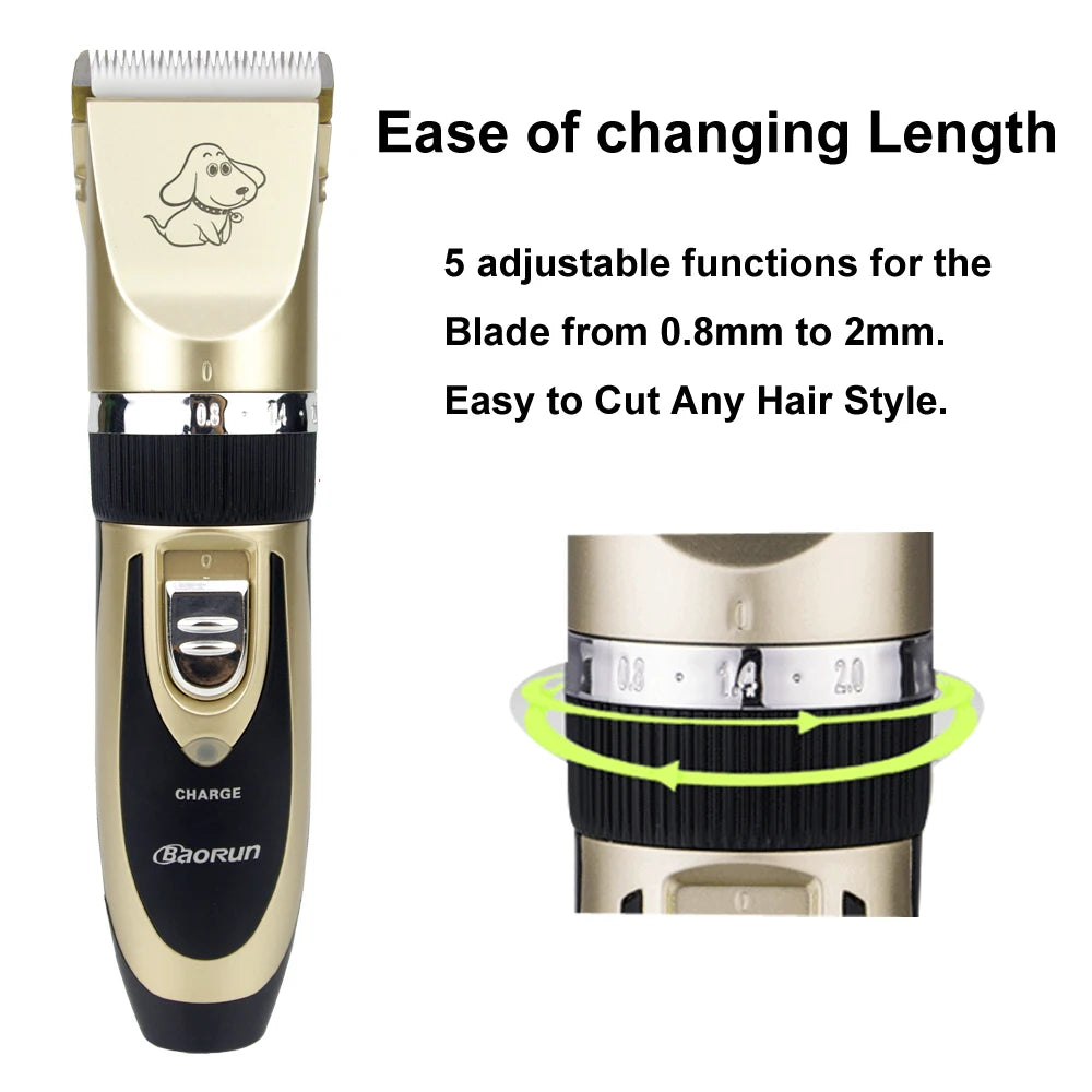 PrecisionPaws ProClip: Rechargeable Pet Grooming Kit