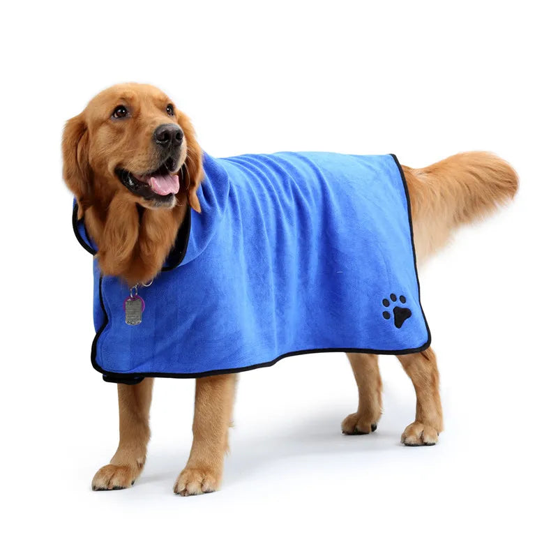 Glorious Kek Dog Bathrobe: XS-XL Pet Dog Bath Towel