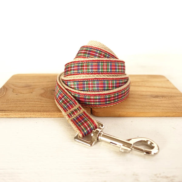 Tartan Elegance: GLORIOUS KEK Scotland Tartan Dog Collars with Custom Name and Quick Release