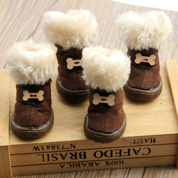 ToastyPaws SnuggleSoles: Winter Warmth Dog Shoes