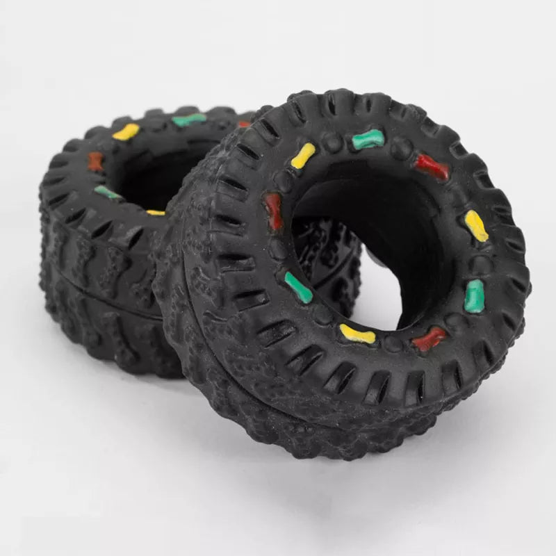 TireTough Chew Buddy: Durable Rubber Dog Toy  Perfect Pet Product for Endless Fun and Playtime