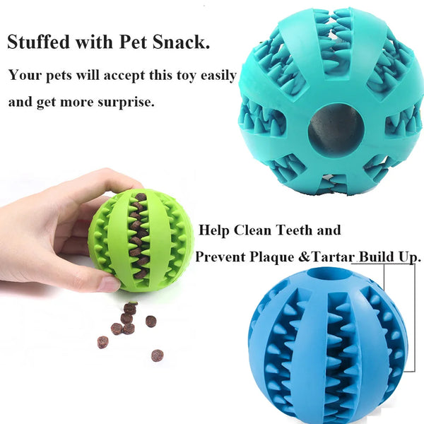 Durable Playtime: Extra-Tough Rubber Ball for Dog Chew Fun