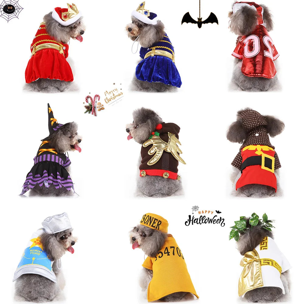 Howl-o-Ween Festive Funnies: Perfect Dress Up Outfit for Small Dogs