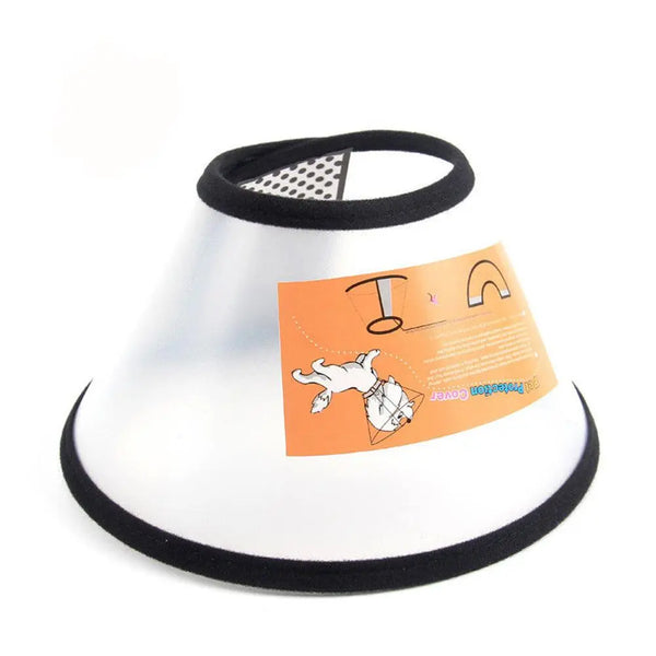 Pet Healing Comfort: Adjustable Dog Cone for Wound Protection and Recovery