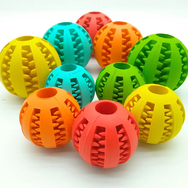 Playful Bliss: New Pet Toys - 5CM Interactive Elasticity Ball for Dogs