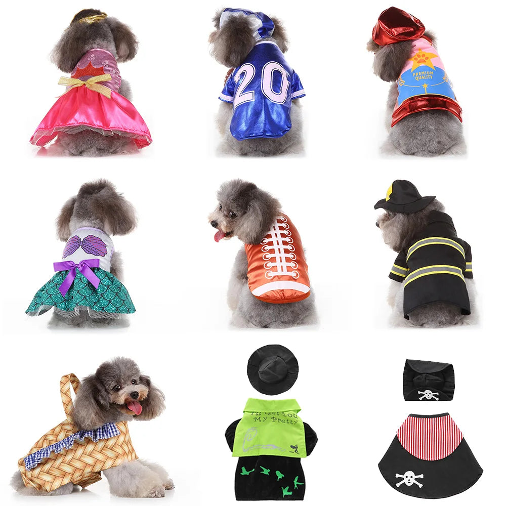 Howl-o-Ween Festive Funnies: Perfect Dress Up Outfit for Small Dogs