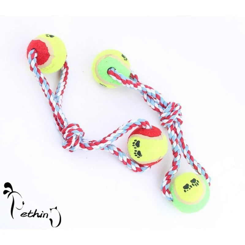 Healthy Playtime: Cotton Rope Chew Toys for Small and Medium Pet Dogs