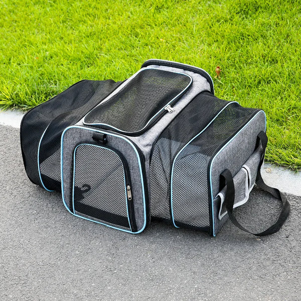 AdventuraPaws Expandable Cat Backpack: Stylish and Comfortable Pet Travel Bag for Adventures On the Go