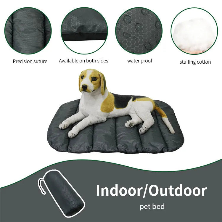 PicnicPaws Waterproof Pet Bed: Foldable Outdoor Dog Mat and Cat Sleeping Pad