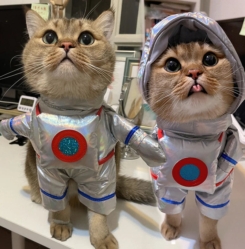 GalacticGiggles Pet Cosplay: Funny Space Suit for Cats and  Dogs