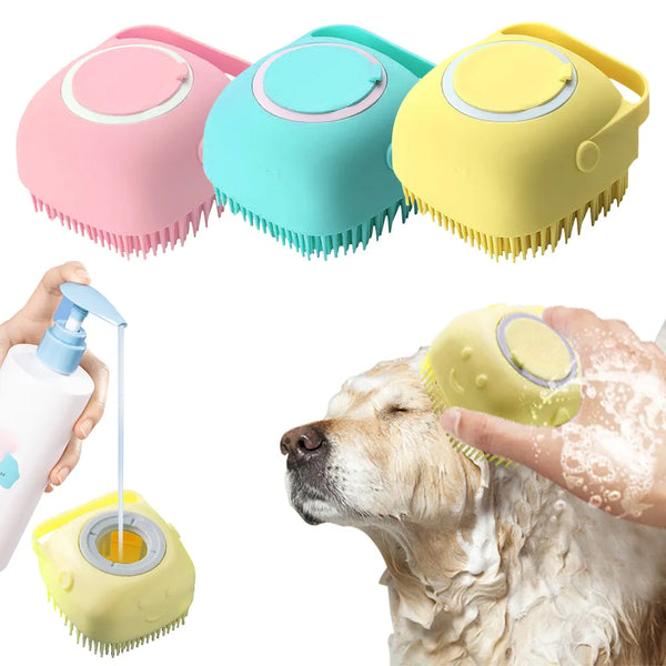 Spa Day for Pets: Grooming & Massage Shower Brush