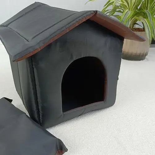 "CosyCove Cat Retreat: Waterproof Outdoor Cat House