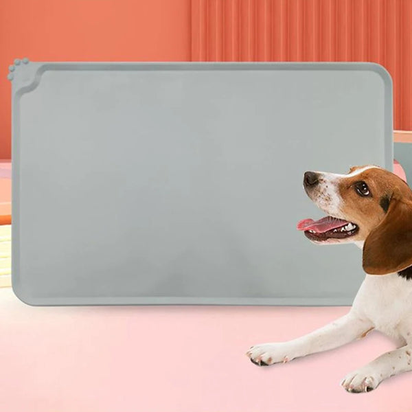 Waterproof Pet Mat: Silicone Mat for Dog and Cat Food Bowls, Ideal for Indoor and Outdoor Feeding