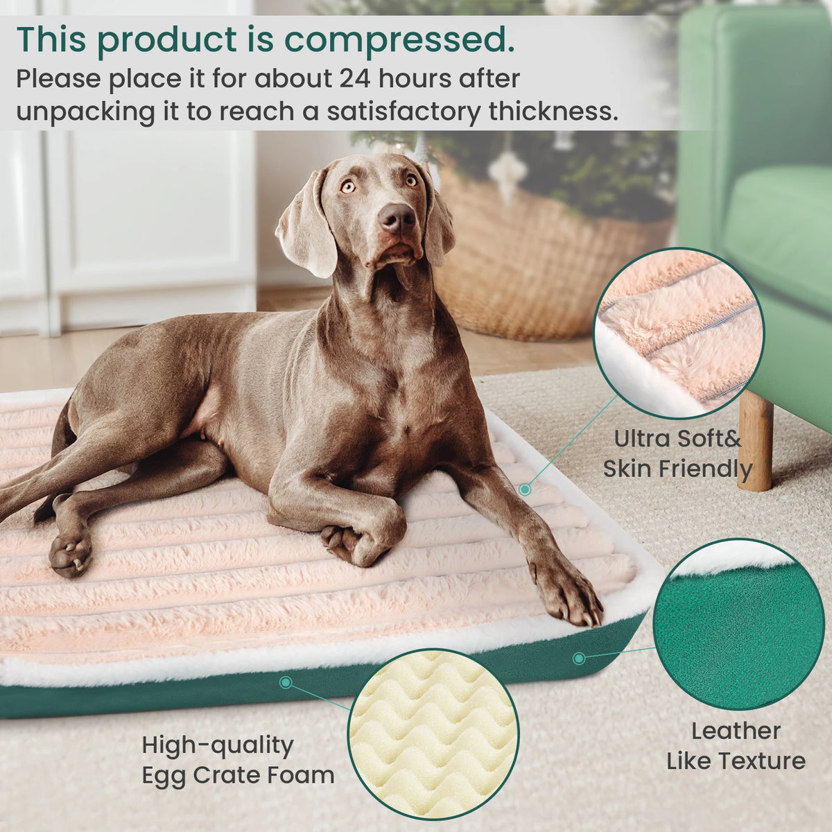 Cozy Retreat: Winter-Warm Dog Bed Mat with Anti-Tear and Bite Resistance
