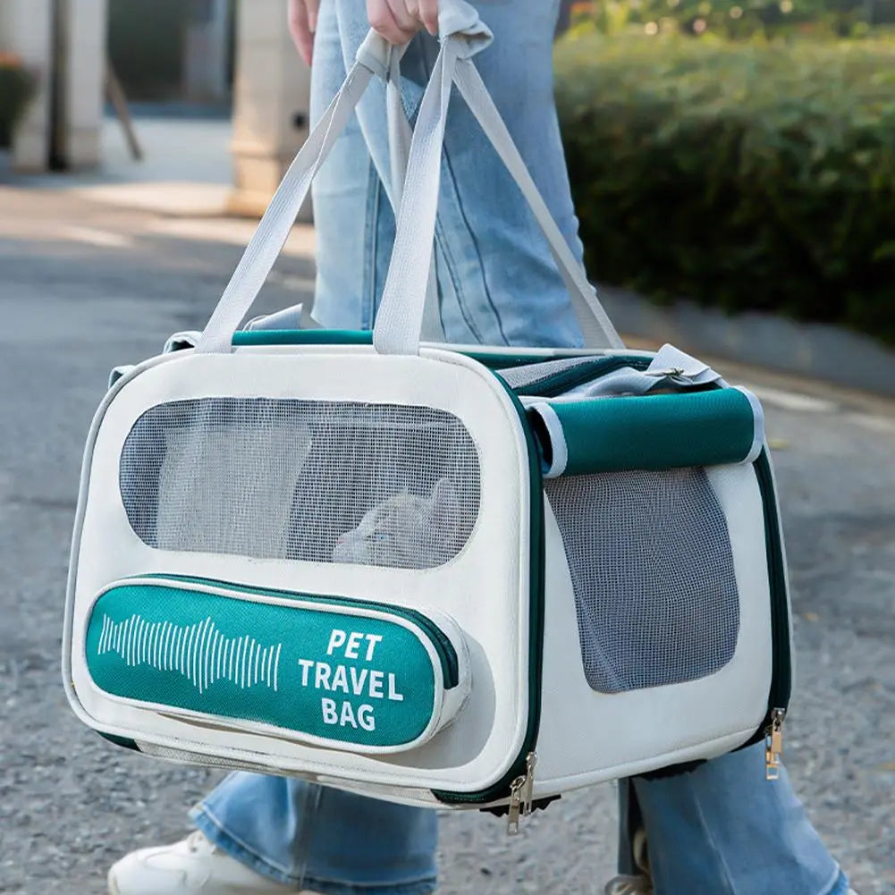 VentureVogue Pet Shoulder Bag: Portable and Breathable Carrier for Cats and small Dogs