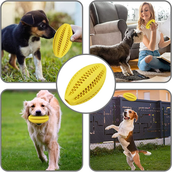 Playful Dental Care: Interactive Rubber Balls for Happy Pups