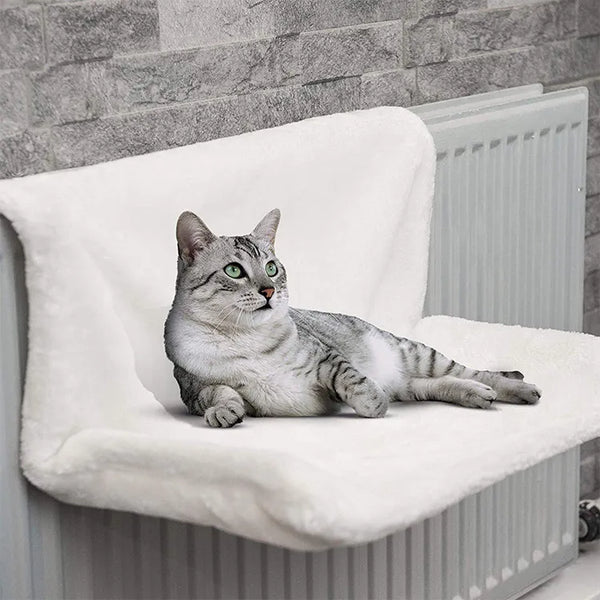 Luxury Radiator Retreat: Winter Warmth in a Hanging Cat Hammock