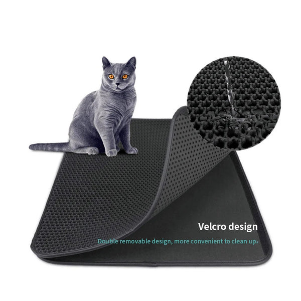 AquaGuard Pet Mat: Double Layer EVA Cat Litter Pad