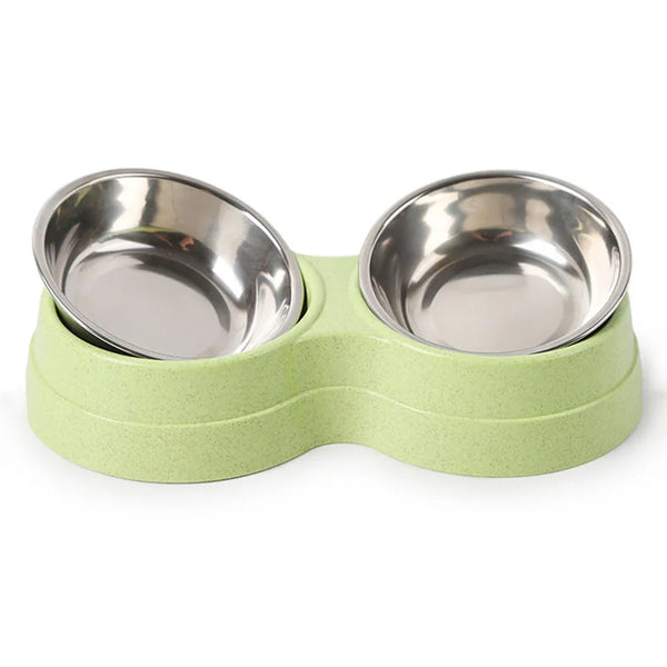 Double Delight: Stainless Steel Pet Bowls for Food and Water