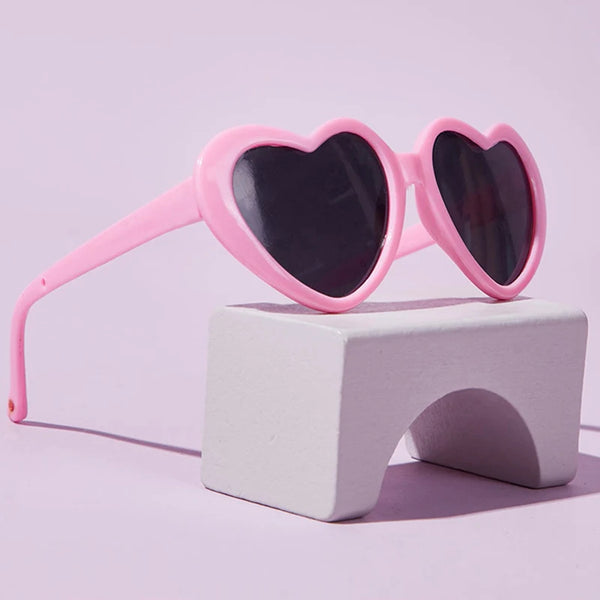 Heartwarming Style: Heart Shape Pet Dog Cat Sunglasses for Personality and Loveliness