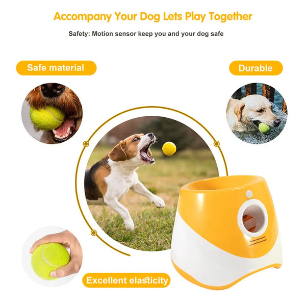 Fetch Frenzy: Automatic Ball Launcher Catapult for Energetic Dogs