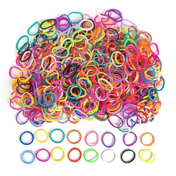 RainbowChic Pet Grooming Rubber Bands: Colorful Dog Headwear for Teddy Dogs