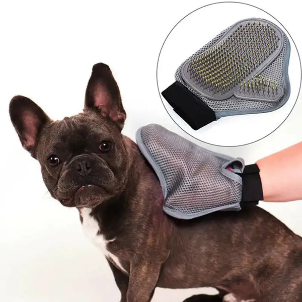 Pet Pampering at Your Fingertips: Silicone Grooming Glove for Deshedding and Massage