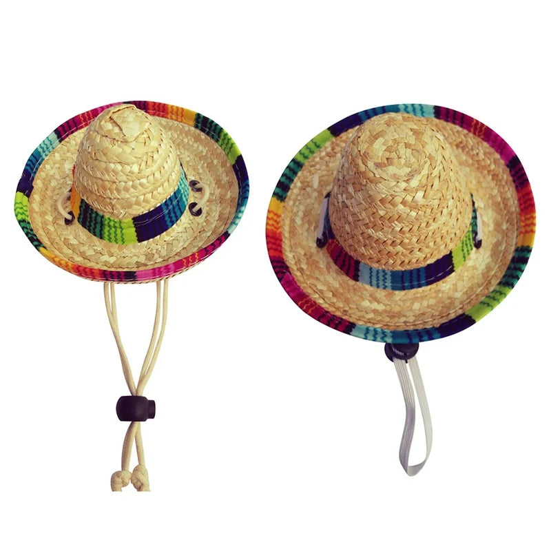 SunStraw Chic: Handmade Straw Hats for Pets