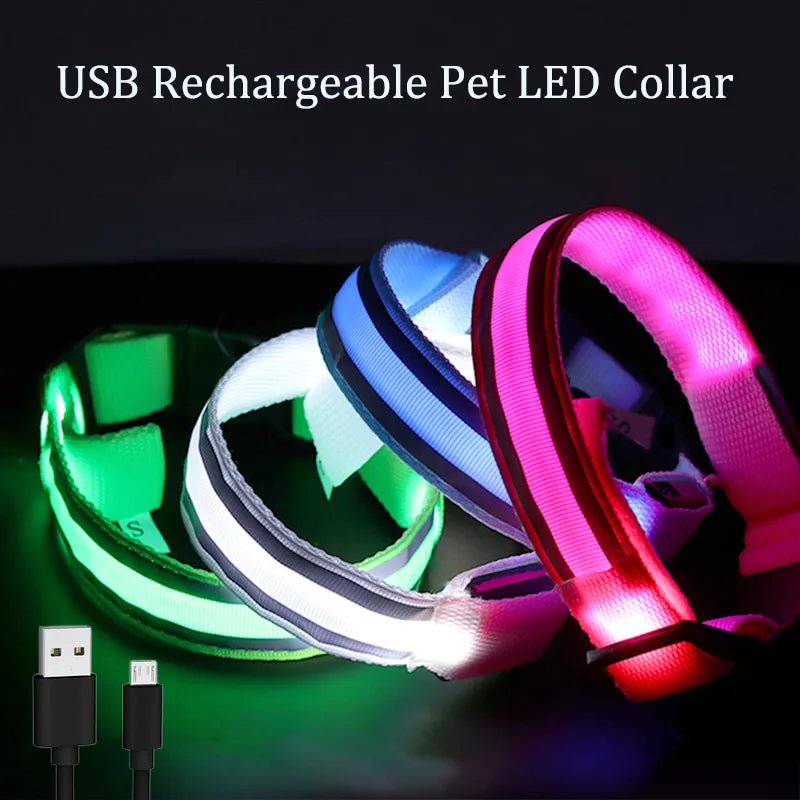 Illuminate Safety: USB Rechargeable LED Dog Collar Light
