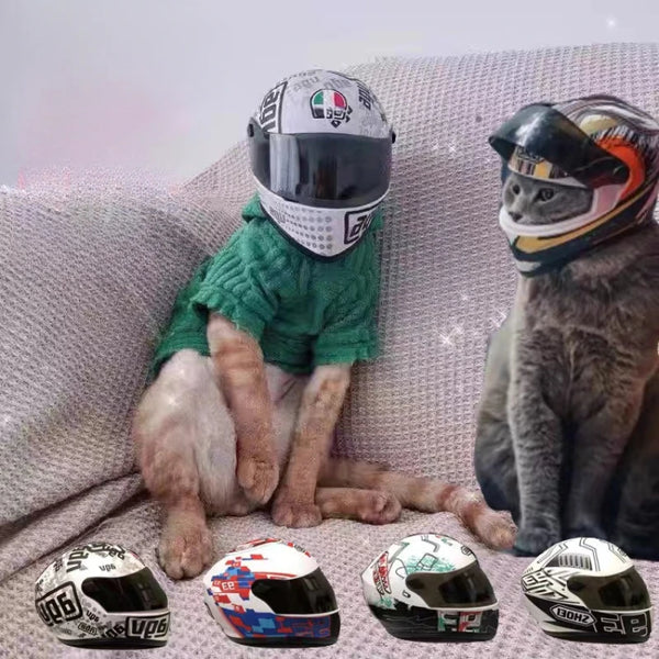 CruiserGuard Pet Helmets: Full Face Motorcycle Helmet for Cats, Dogs, and Puppies