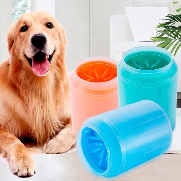 PawFresh Pet Paw Cleaner Cup: Portable Outdoor Foot Washer with Soft Silicone Combs