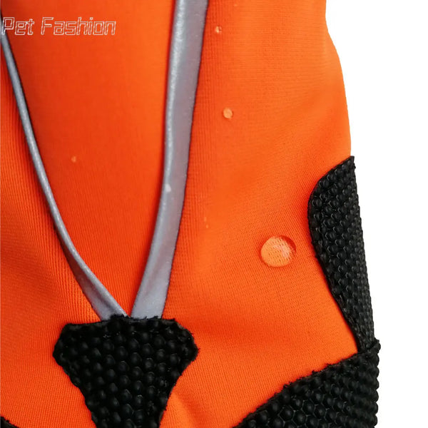 HappyPaws Shield: 4pcs Waterproof Non-Slip Reflective Dog Boots