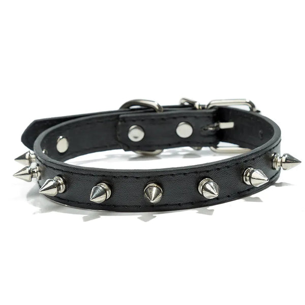 StudStyle Leather Pet Collar: Spiked and Studded Necklace for Small, Medium, and Large Dogs