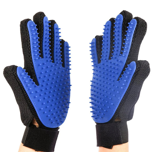 Stylish Bath Time: Fashion Rubber Pet Bath Brush Glove for Massaging Dogs