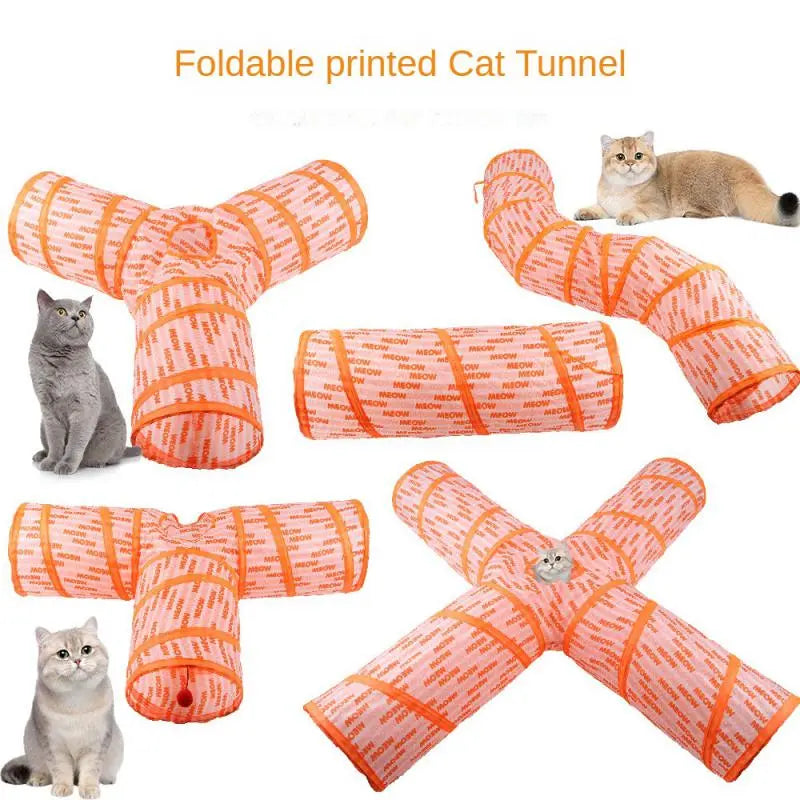 WhiskerWays Crinkle Condo: Foldable Pet Tunnels for Cats