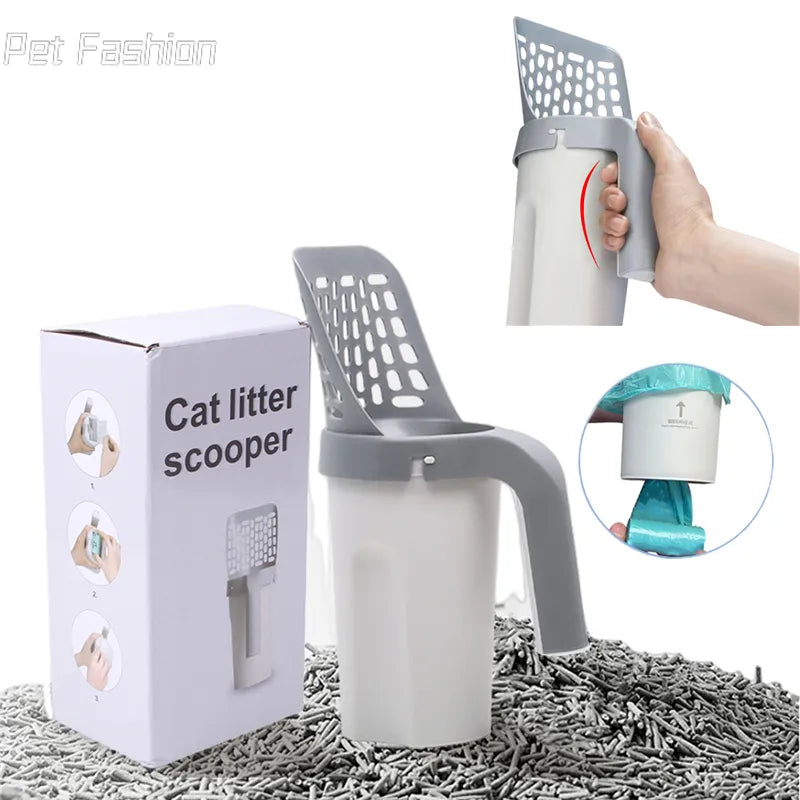 CleanPaws Companion: Self-Cleaning Cat Litter Scooper
