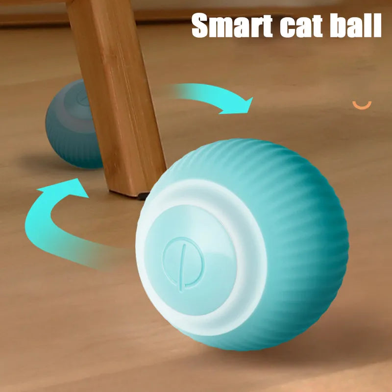 Play Smart, Play Anytime: Automatic Rolling Ball Electric Cat Toy for Interactive and Self-moving Fun