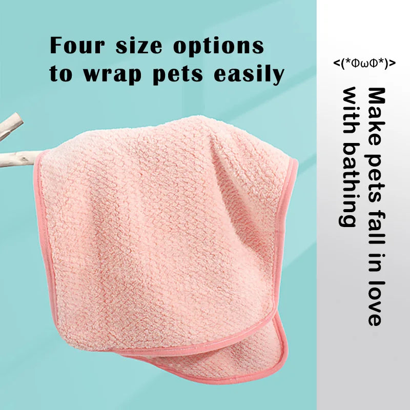 SnuggleDry Pet Bathrobe: Soft Fiber Quick-Drying Towel for Dogs and Cats