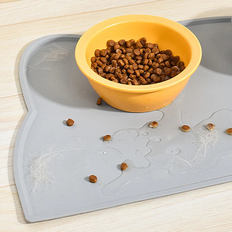 SafeFeast Silicone Pet Food Mat: Portable, Waterproof, Leak-Proof, Non-Slip Feeding Mat