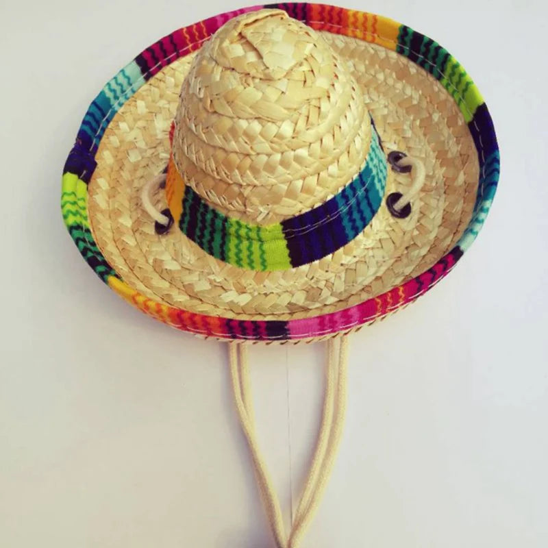 SunStraw Chic: Handmade Straw Hats for Pets